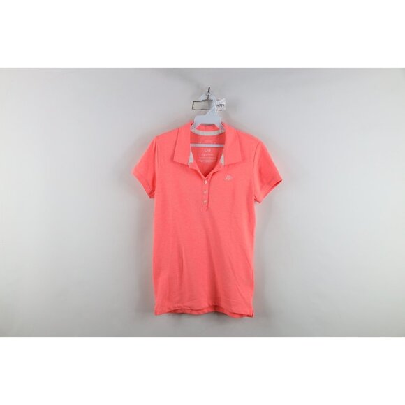 Vintage Y2K Aeropostale Womens Large Babydoll Bella Collared Polo Shirt Pink - Picture 1 of 15